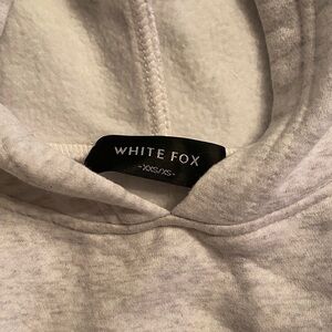 White Fox Gray Hoodie
